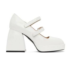 NEW Nodaleto Bulla Babies White Patent Leather Mary Jane Pumps Size 9 39